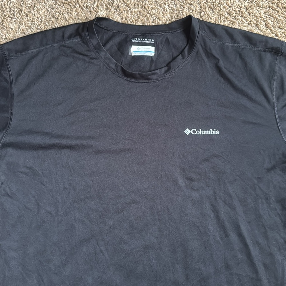 EUC Men's Columbia Hike Crew Black Short Sleeve Shirt Size XXL - Picture 4 of 11